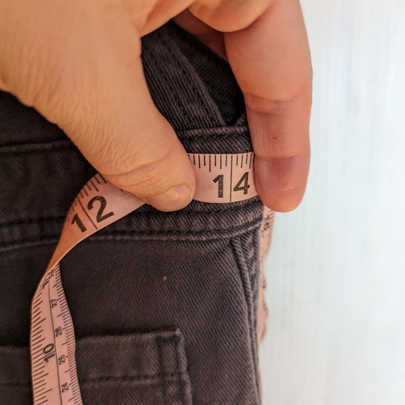 OLD NAVY girls twill pinafore jumper dress black panther - Picture 8 of 14